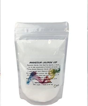 Magnesium Chloride USP (Pharmaceutical Grade) 100% Edible Cloruro de Magnesio 100% Comestible"Greenway Biotech" 1 Pound